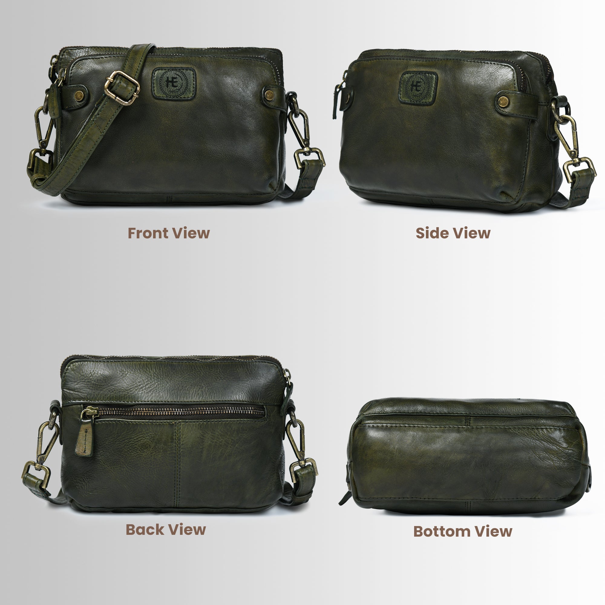Classic Cognac Leather Women's Handbag